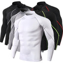 Men's Long Sleeve Compression Gym T-Shirt Quick Dry Top