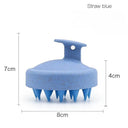 Silicone Scalp Massage Brush for Hair Care and Body Relaxation  ourlum.com Blue - wheat straw United State 