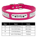 Personalized Sequin Dog Collar: Glamorous Adjustable Pet Necklace for Small to Medium Pets  ourlum.com 159L Rose XS 