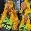 38 Inch 250% Density Body Wave Lace Frontal Wig 613 Blonde