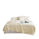 150*200cm Plain Soft Blanket Warm Khaki Throw Bedding