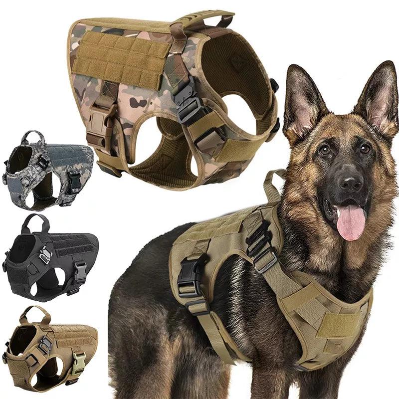 Tactical Dog Harness Set for German Shepherd Training & Control  ourlum.com   