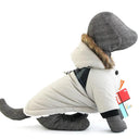 Winter Pet Dog Coat French Bulldog Chihuahua Waterproof Costume Warm Outfit  ourlum.com Grey S 