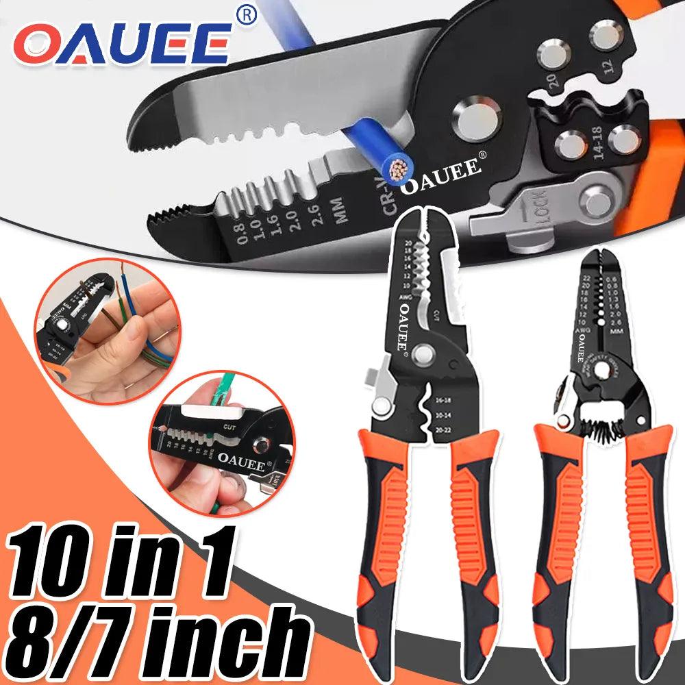 Ultimate 10-in-1 Wire Stripping Tool with Pliers and Crimper - Perfect for Electrical and DIY Projects  ourlum.com   