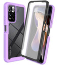 Redmi Note Shockproof Case: Crystal Back Panel 360 Protect  Redmi 5G  ourlum.com PURPLE Case and PET Film RedmNote11ProPlus 5G