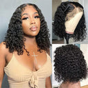 Premium Brazilian Deep Wave Lace Front Bob Wig 55