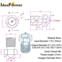 Brass Nozzle Set: Versatile Printing Options for Filament Printers  ourlum.com   