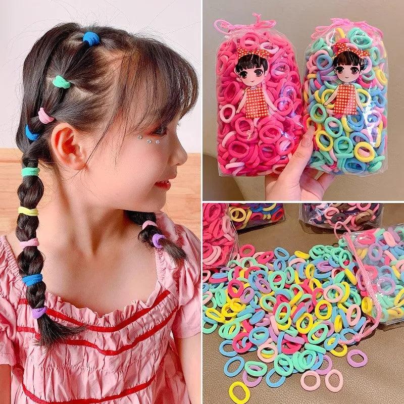 Vibrant Nylon Elastic Hair Bands Set for Women and Girls  ourlum.com   