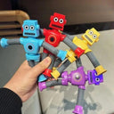 Suction Cup Robot Stretch Fidget Toy Stress Relief Animals