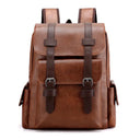 2023 Men Backpack PU Leather Bagpack Large Laptop Backpacks