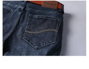 2025 Fashion Classic Blue Black Denim Trousers Men's Jeans