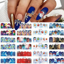 Winter Hedgehog Nail Art Stickers for Charming Nails