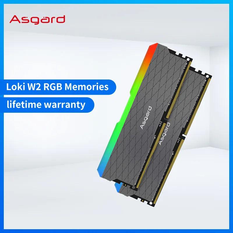 Asgard DDR4 RAM: Unleash Performance & RGB Lighting  ourlum.com W2 8GBx2 3200MHZ  