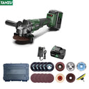 21V Brushless Angle Grinder Cordless 4 Inch Electric Tool