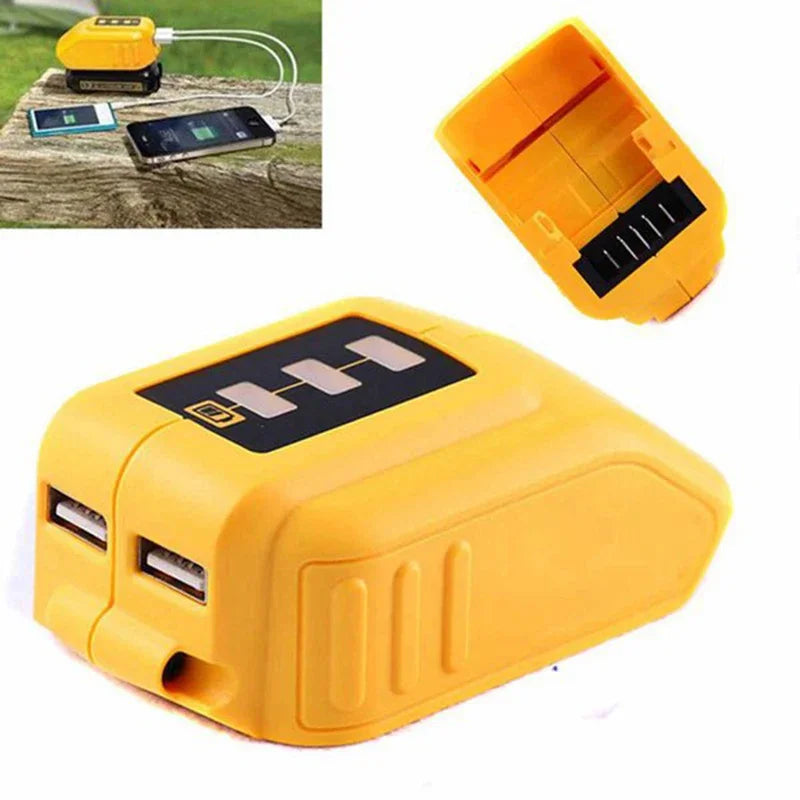 USB Converter Charger For DEWALT 14.4V 18V 20V Battery