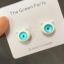 Kiss Jewelry Cute Monster Eyes Stud Earrings Trendy Kpop Fashion Gift