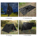 3-in-1 Waterproof Rain Poncho Lightweight Hooded Coat