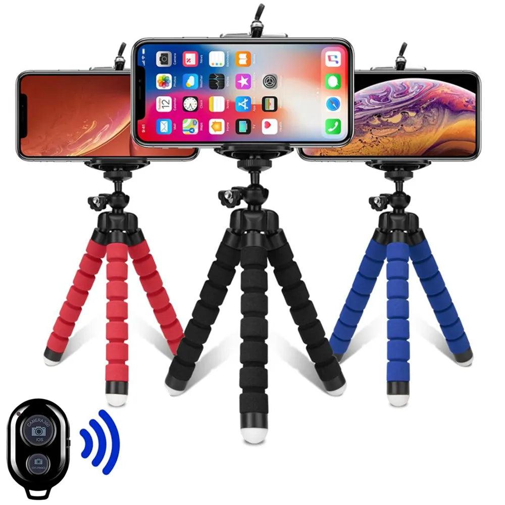 Octopus Mobile Camera Tripod: Flexible Holder with Bluetooth Capture  ourlum.com   