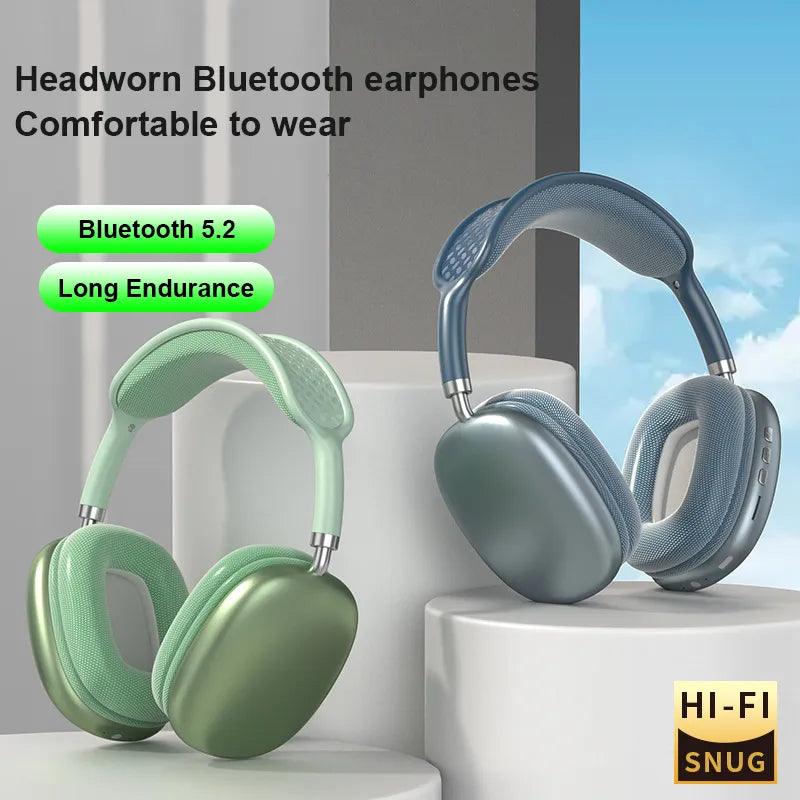 P9 Wireless Bluetooth Headphones - Crystal Clear Stereo Sound, Noise Cancelling, Sports Gaming Earbuds  ourlum.com   