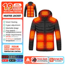 21 Areas Heated Jacket Winter USB Electric Heating Coat