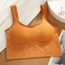 Seamless Women's Fitness Crop Top with Beautiful Back Design