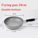 Non-Stick Durable Stone Wok Pan for Induction & Gas Cooking