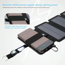 20W Foldable Solar Power Bank with USB Charger and Compass