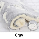 Pet Cozy Fleece Blanket Mat Soft Washable Warm Bear Pad