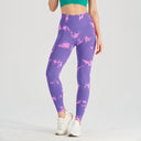 Tie Dye Bleach Yoga Leggings Sculpting Tummy Control Butt Lift