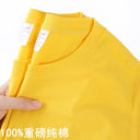 100% Cotton T-Shirt Men Women Solid Color O Neck Tops M-4XL