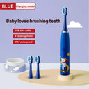 Vibrant Kids Electric Toothbrush Gentle Cleaning Rechargeable