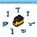 DM18M Battery Adapter Connect Dewalt 20V to Makita Tools