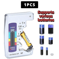 Digital Battery Tester LCD Display Capacity Check Diagnostic Tool