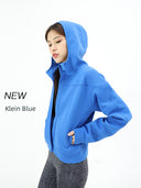 Yoyoplus Slim Looking Loose Long Sleeve Hooded Jacket for Women