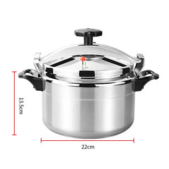 Safe Aluminum Pressure Cooker for Fast Cooking - 3L/4L/5L Explosion-Proof Canner for Gas Stoves