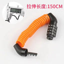 Portable 4-Digit Combination Steel Cable Lock for Bicycle Security