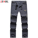 Summer Thin Quick Dry Men's Pants for Camping Hiking Trekking