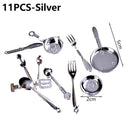 Miniature 1:12 Scale Dollhouse Cookware Set - 10/11PCS