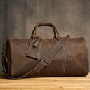 ZRCX Vintage Men's Hand Luggage Bag Genuine Leather 15 Inch