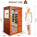 Compact Infrared Sauna for One with Bluetooth Speakers