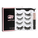 Magnetic Eyelashes Kit with Waterproof Eyeliner Reusable Lashes