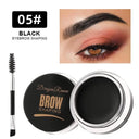 3D Wild Eyebrow Gel Wax Brow Styling Soap Waterproof Long Lasting Tint Eyebrows Enhancers Brows White Brown Makeup Cosmetic Tool  ourlum.com Black  