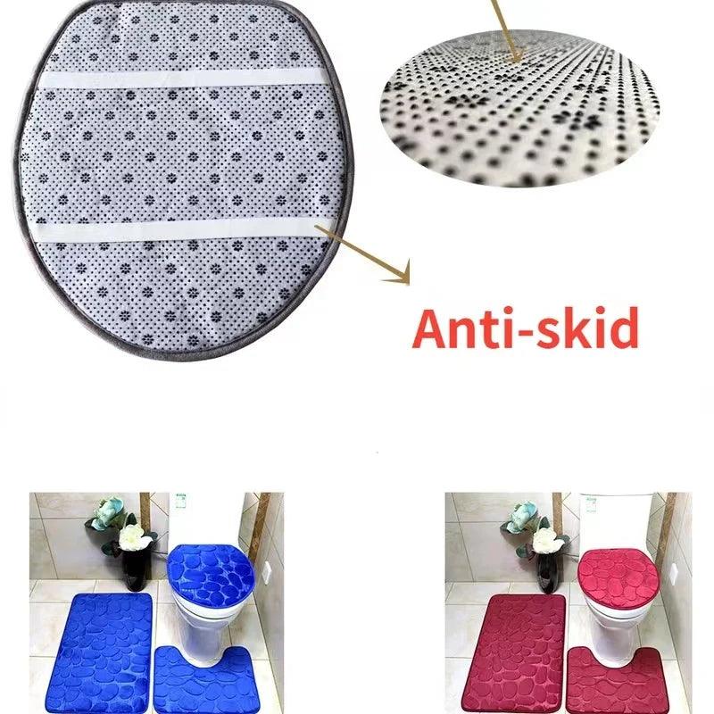 Soft Bathroom Mat Set: Absorbent Shower Carpets & Rugs - Comfortable & Durable  ourlum.com   