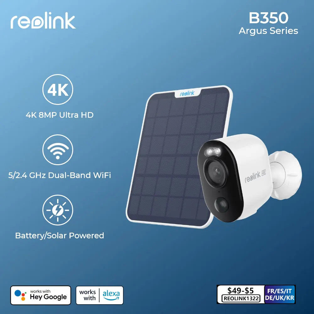 Reolink Argus 4K Color Night Vision Wireless Security Camera  ourlum.com   