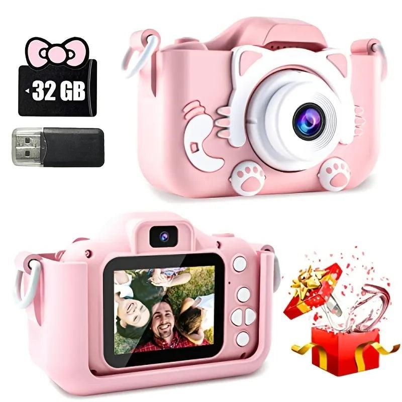 Mini Kids Camera Bundle: Video Functionality, 32GB SD Card, Durable Construction  ourlum.com   