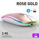 Bluetooth Wireless RGB Gaming Mouse for Laptop PC Mac