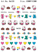 Adorable Cartoon Hello Kitty Nail Sticker Set for Nail Art