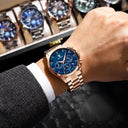 Luxury Men's Chronograph Watch Military Waterproof Timepiece