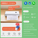 Zero Ink Cloud Job WiFi Convenient Micro Printer A4 Mini