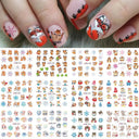 Winter Hedgehog Nail Art Stickers for Charming Nails